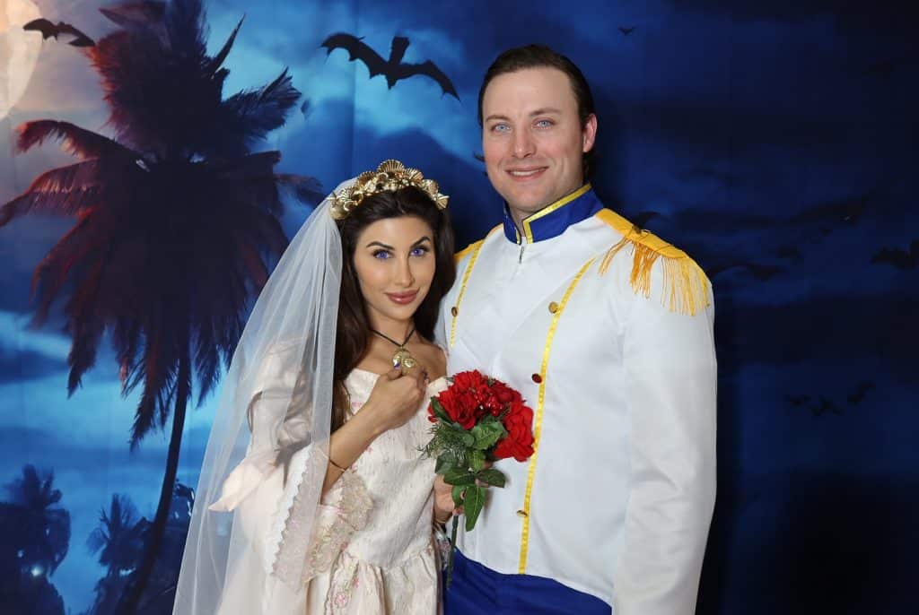 Courtney Khondabi and her husband