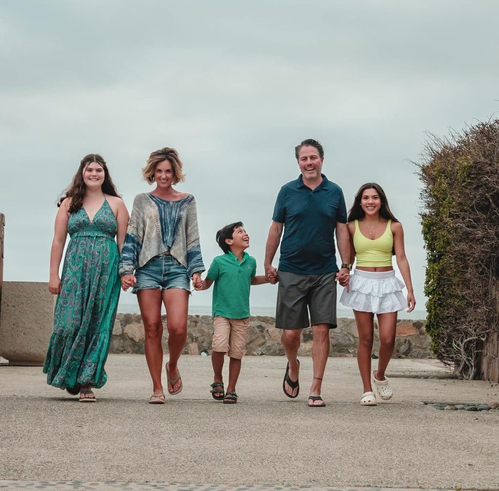 Kerstin with her family 