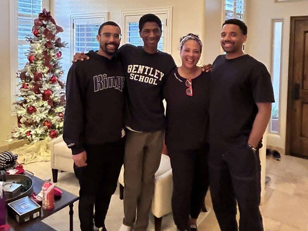 Leah William QVC with her Nephew